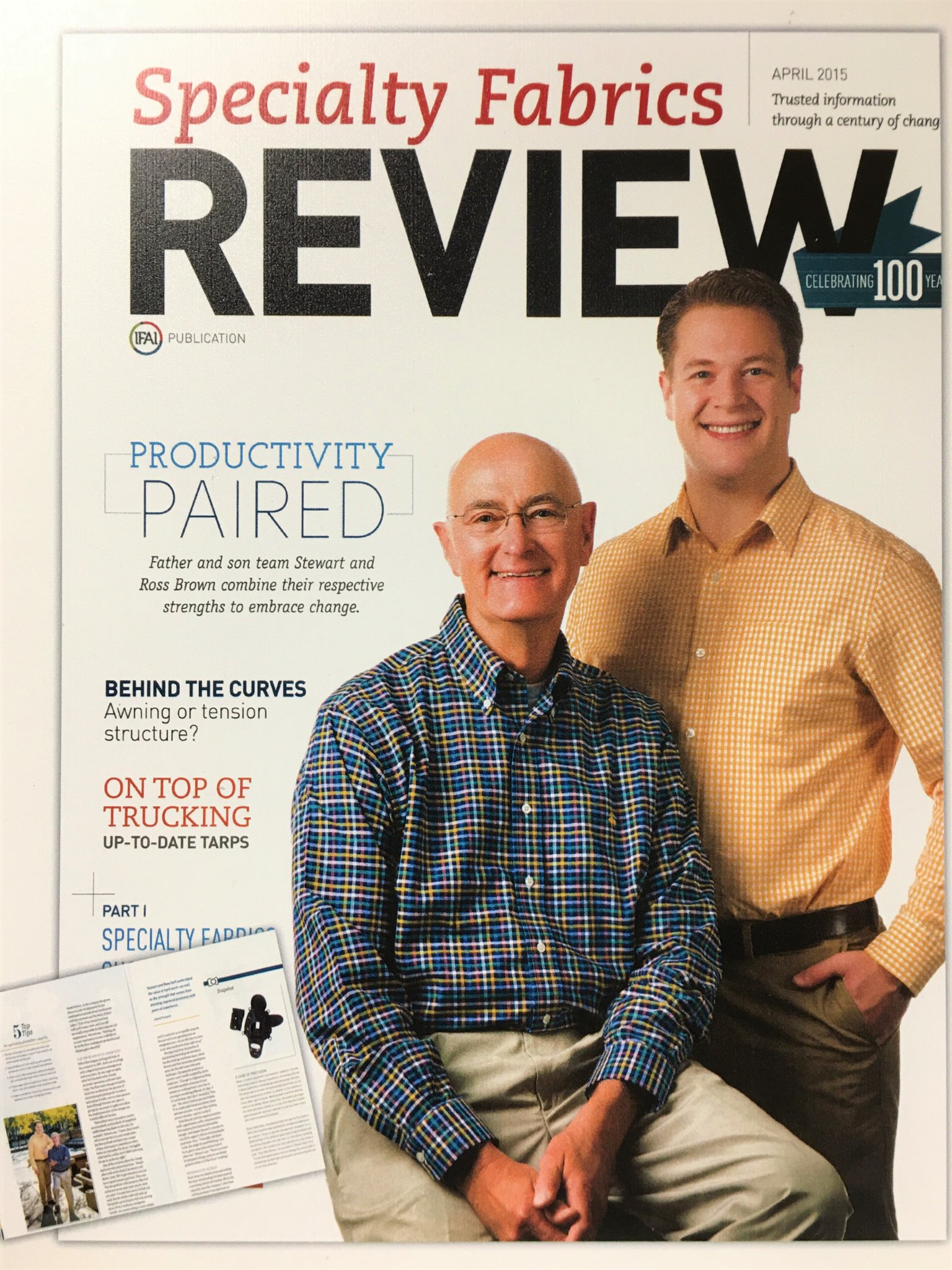 Brown Sales is featured in IFAI's Specialty Fabrics Review